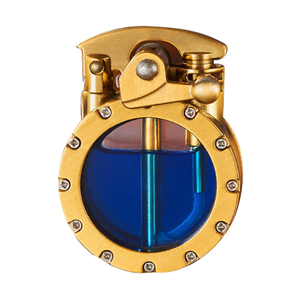 Retro Transparent Lighter With Rocker Arm Personalized Refillable Lighter Gift For Birthday