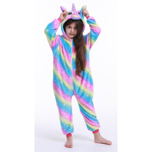 (110) Children's Rainbow Starry Sky Sky Horse Pajamas