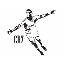 Ronaldo Football Star Room Wall Stickers Wall Decals 63x65cm