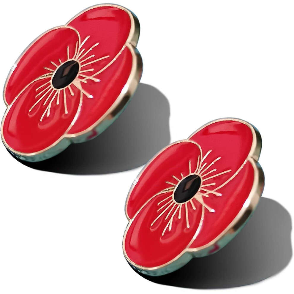Women's Lest We Forget Poppy Pin Badge Brooch: Remembrance Day Poppy Badges For Veterans And Military