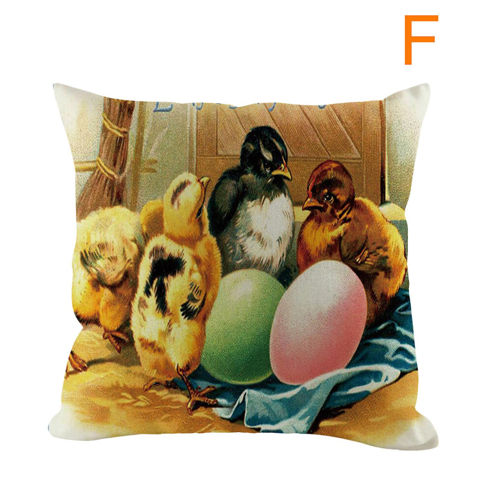Satin Pillowcase Easter Day Pillow Cover Sofa Cover Cushion Cover Custom Home Decoration FAN20241772