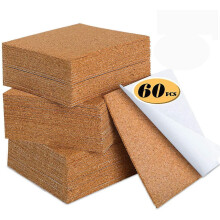 Self-adhesive Cork Squares 110 Pcs Cork Adhesive Sheets 4 X 4 Inch For Coasters And Diy Crafts, Square