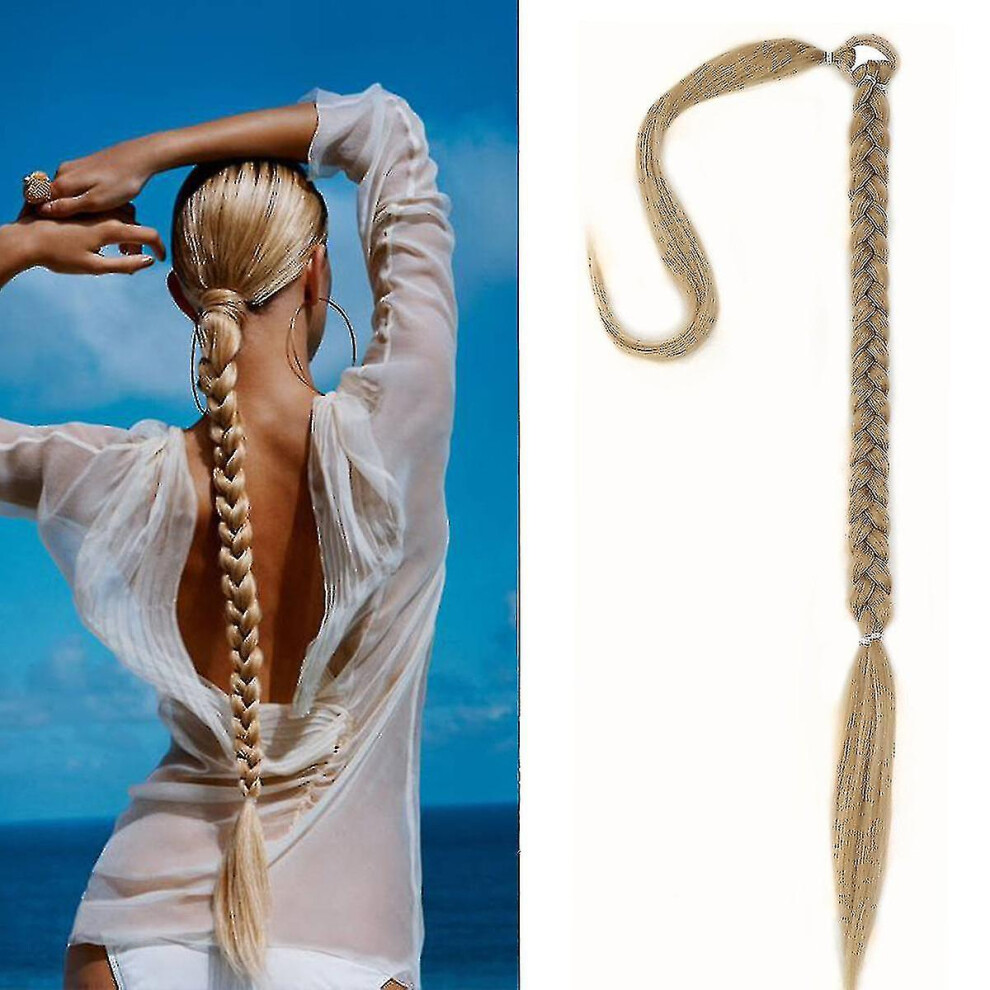 Unisex Not,Specified 80Cm Braided Ponytail, Long Braid Ponytail Extended