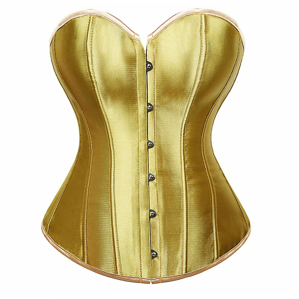 Silver Gold Corsets For Women Steampunk Gothic Corset Bustier With Zipper Plus Size Vintage Style Corset Top Burlesque Lingerie