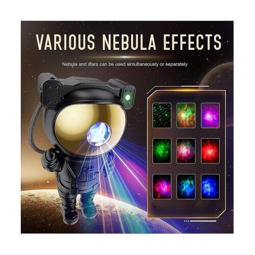 Star Projector Galaxy Night Light - Astronaut Space Projector, Starry Ceiling Lamp With Timer Remot Newway_gift 1