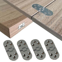 4pcs Furniture Fittings Folding Hinges Self Supporting Folding Table Cabinet Door Hinge Flush Mounted Hinges For Kitchen Furniture
