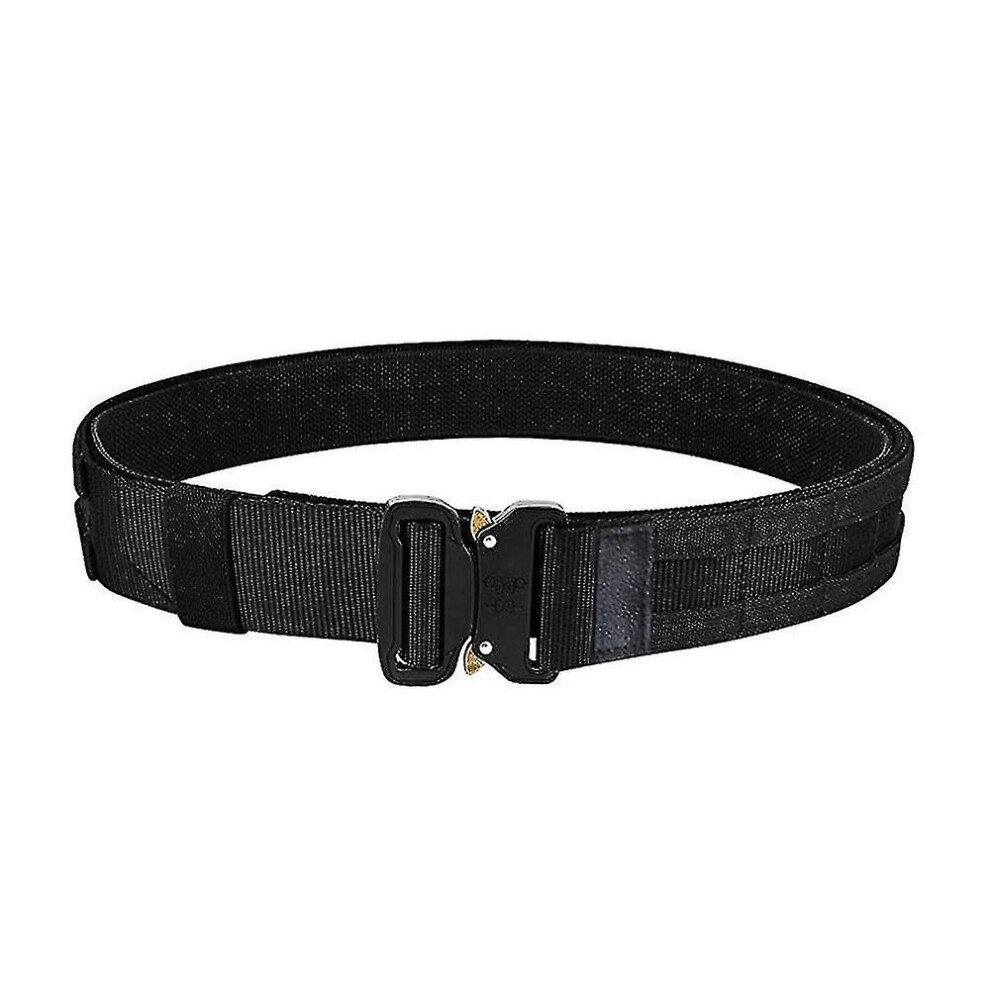 Tactical Belt Adjustable Velcro Inner And Outer Belt Nylon Military Training Belt Double Waist Seal