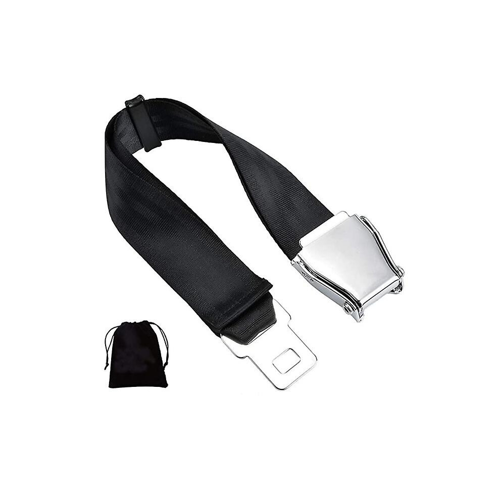 Fit For Southwest Airplane Seat Belt Extender - Airline Seatbelt Extension, Ece Safety Certification, Adjustable Long 7-31( 1Pack) Black 3010291934776