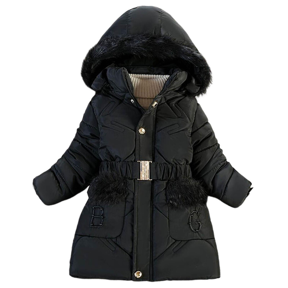 Toddler Girls Winter Coats Thickening Cotton Comfortable Design For 3-12 Years Old Children
