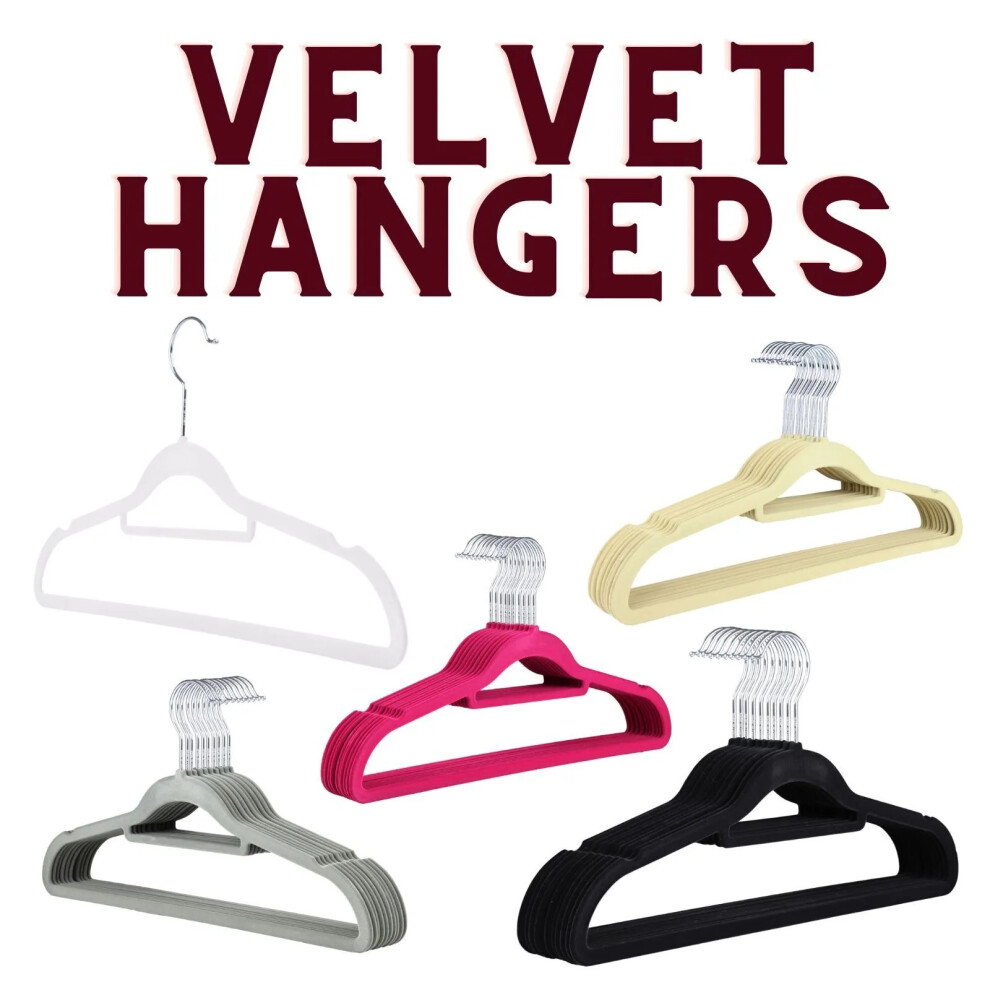 Velvet Hangers Space Saving Clothes Hanger Set