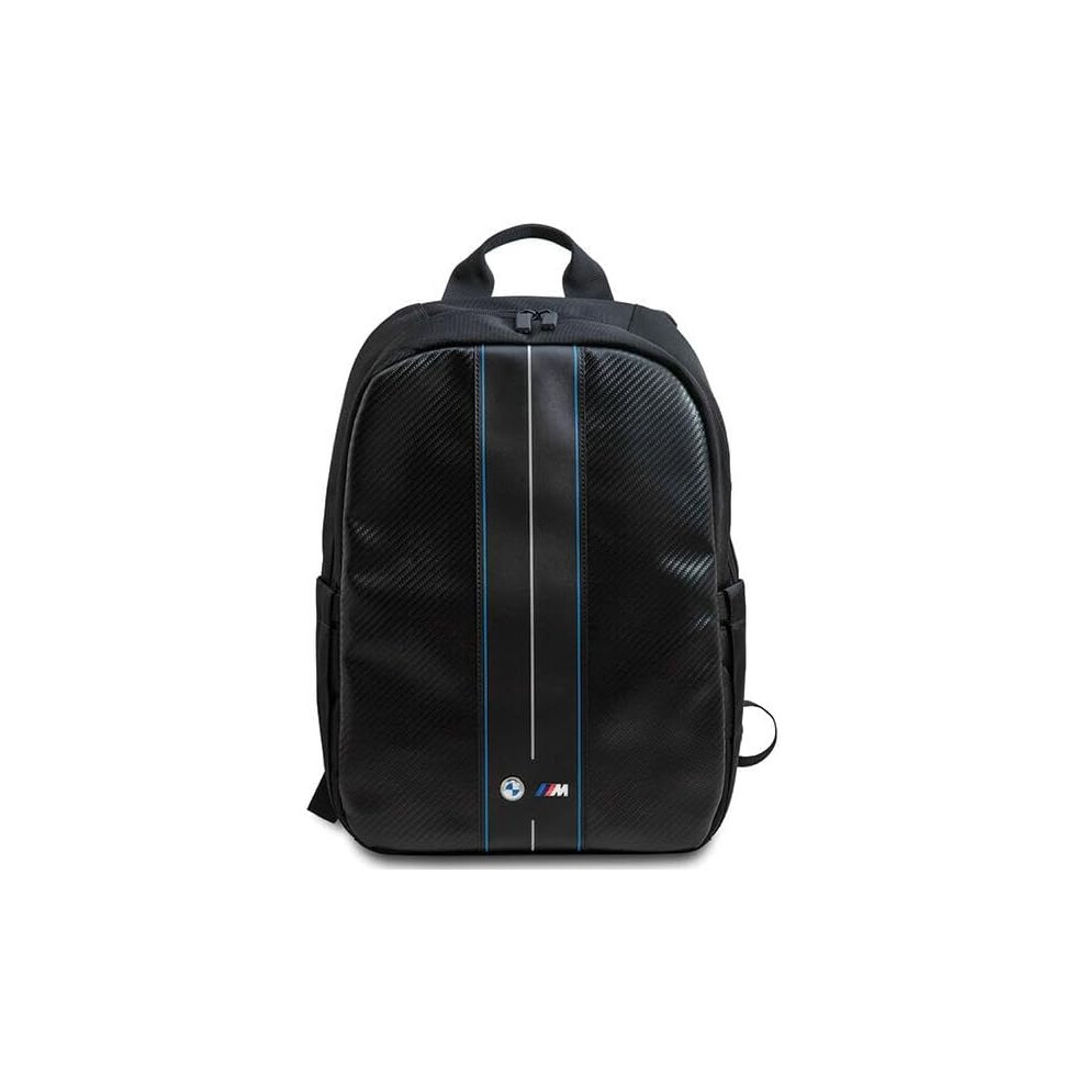 Barclay / Universal Bmw Carbon & Blue Stripe Backpack For 16" Laptop Black -Bmbp15comscakl