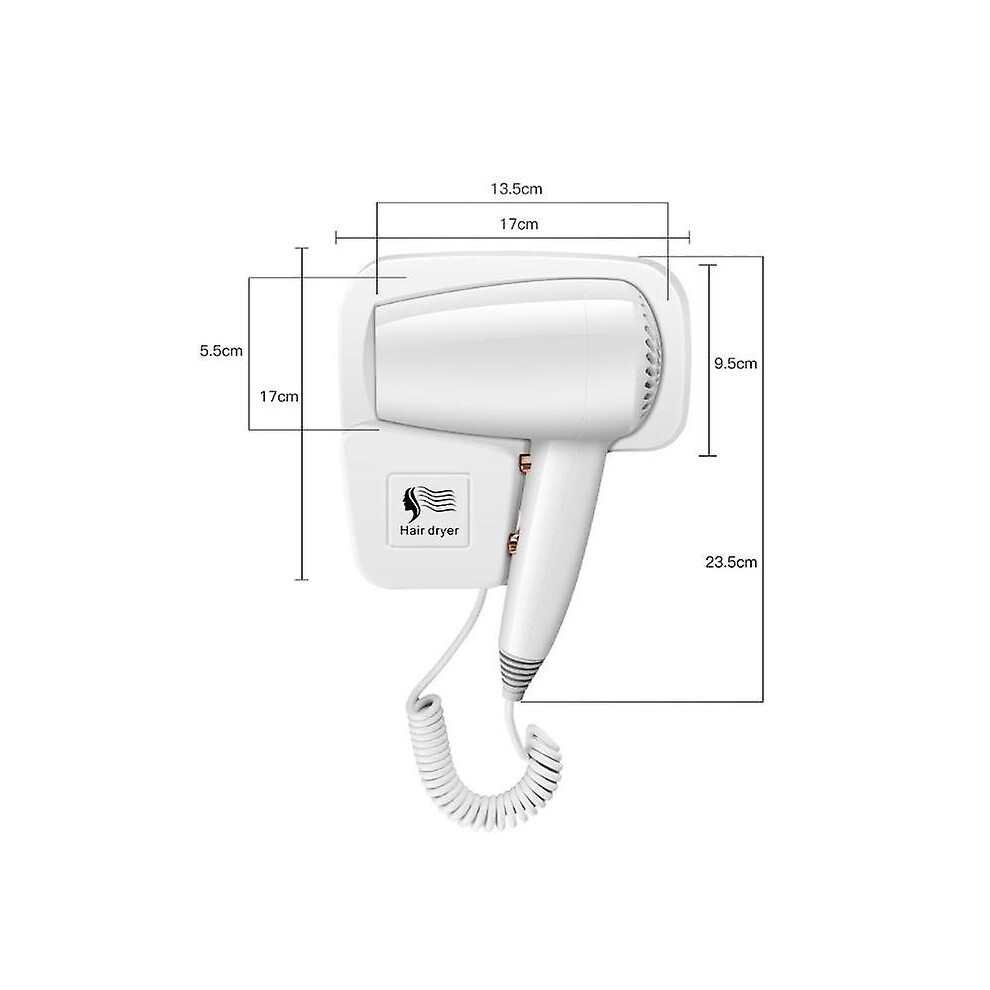 White Wall Mounted Hair Dryers, Hotel Wall Mounted Hair Dryers B