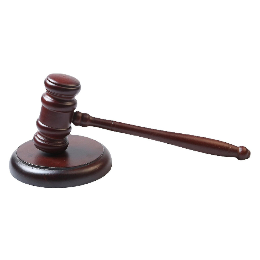 Wooden Gavel And Sound Block Set Wood Gavel And Round Hammer Sound Block Perfect For Judge Lawyer Auction Sale