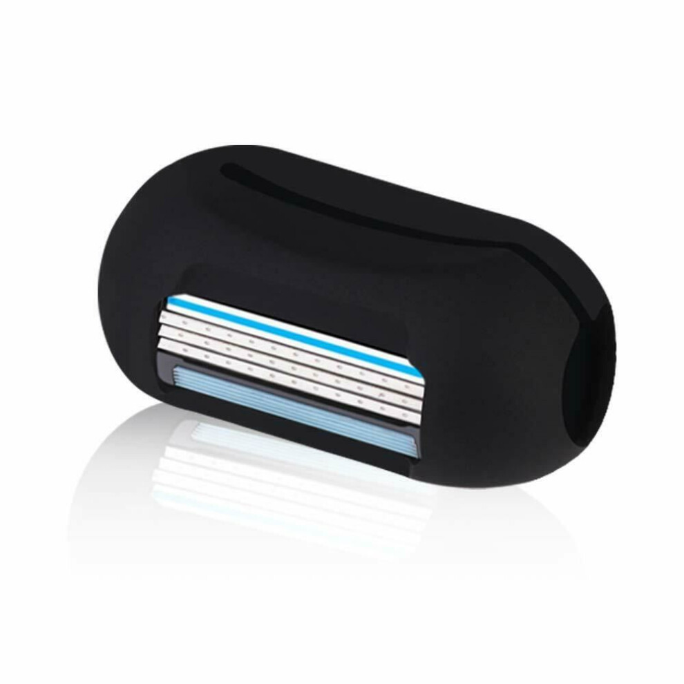Envie Black 2 In 1 Finger Shaver Mini Razor Toothbrush Cover,