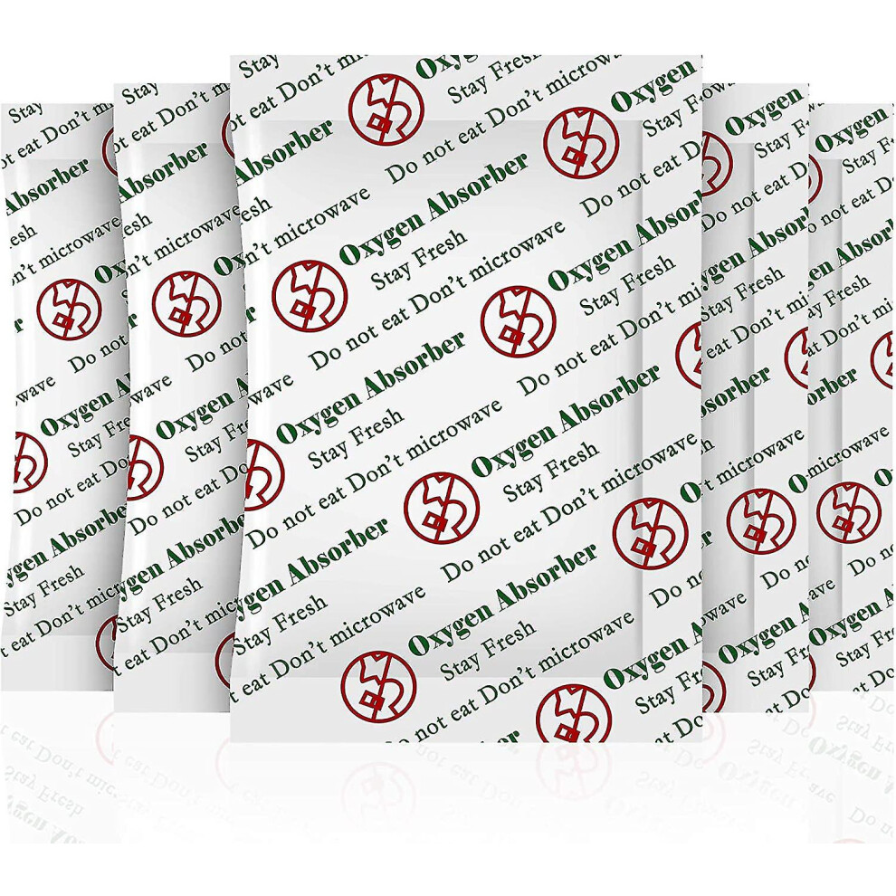 100 Pack 200cc Oxygen Absorber Sachets For Food Storage