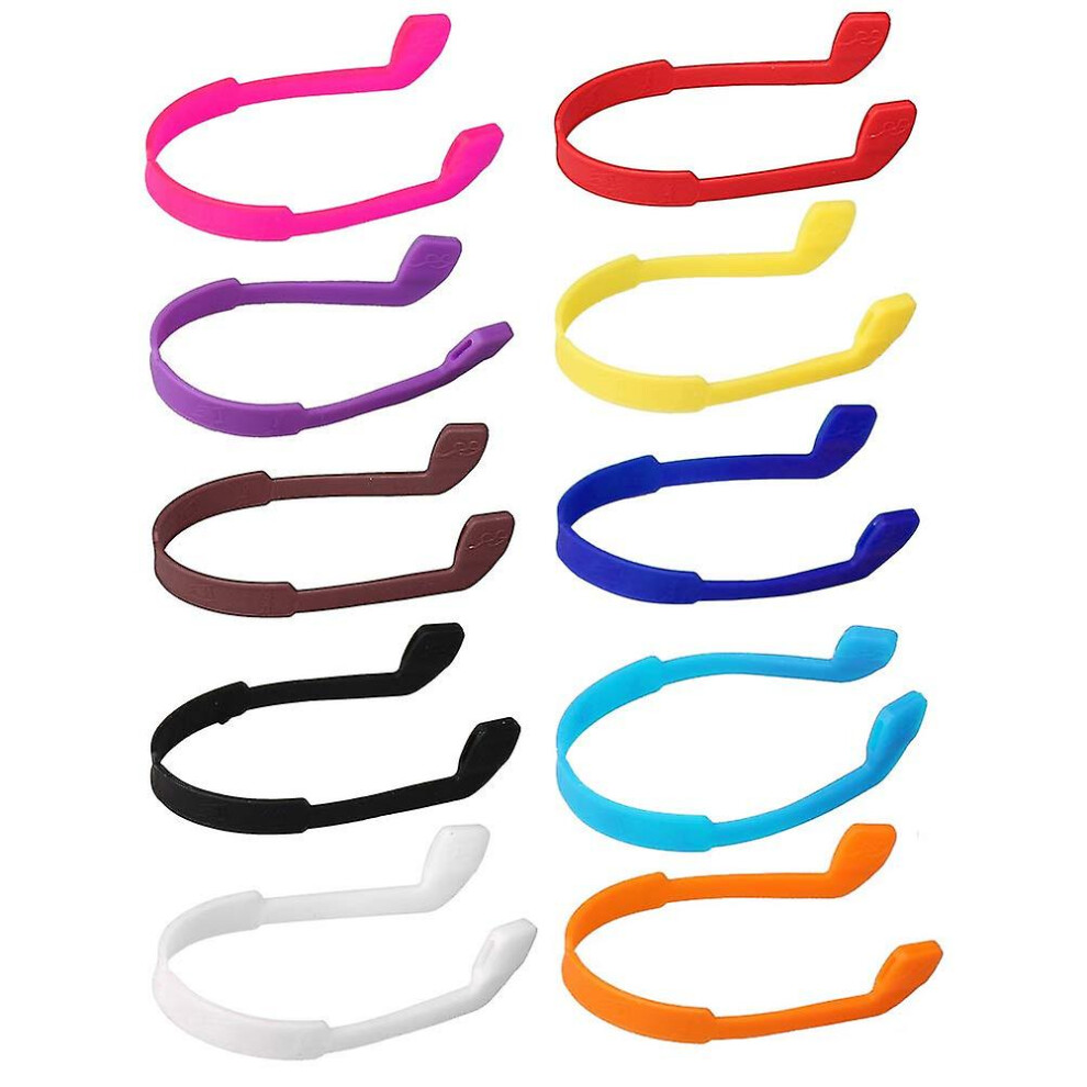 10-pack Silicone Glasses Straps, Non-slip Kids Glasses Sunglasses Strap Glasses Sports Toddler Glasses Strap (multicolor)