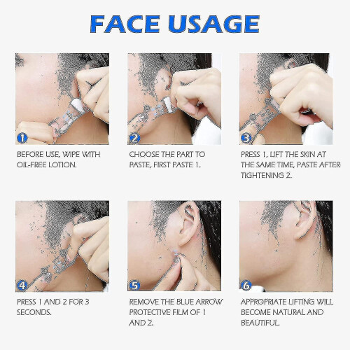 120pcs Face Lifting Tape Ultra-thin Invisible Waterproof 1