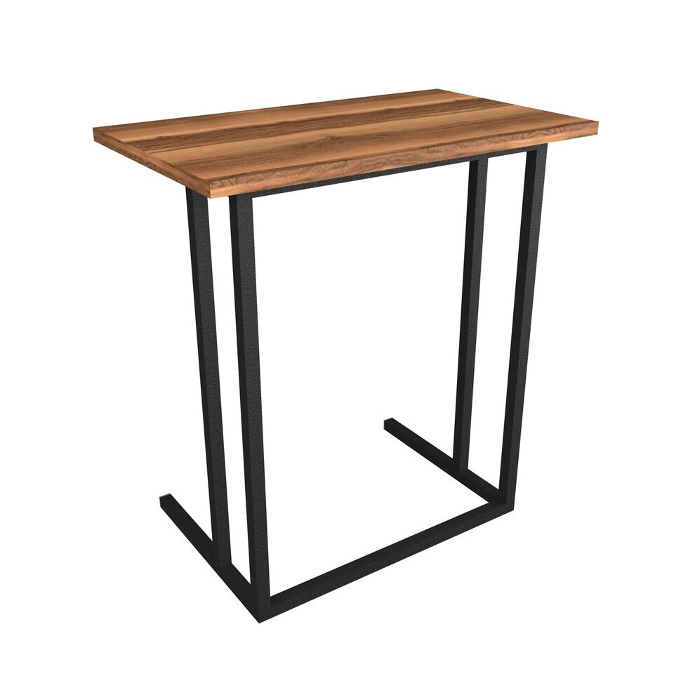 (Sapphire Oak) C-Shape Wood Laptop Table, Computer Stand