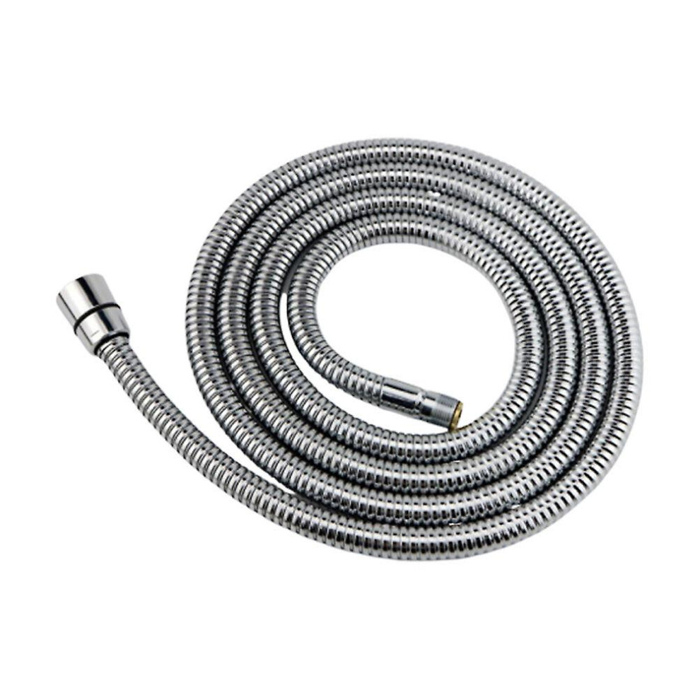 1.5m Shower Hose Stainless Steel Flexible Anti-kink Handheld Shower Head Hose Faucet Sprayer Hose Bathroom Handheld Connection Tube With Leather Pad