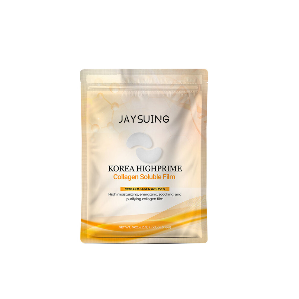 Mdsrjone (2Pcs) Collagen Soluble Film Eye Mask Forehead And Cheek Lightening Fine Lines Tightening Mask