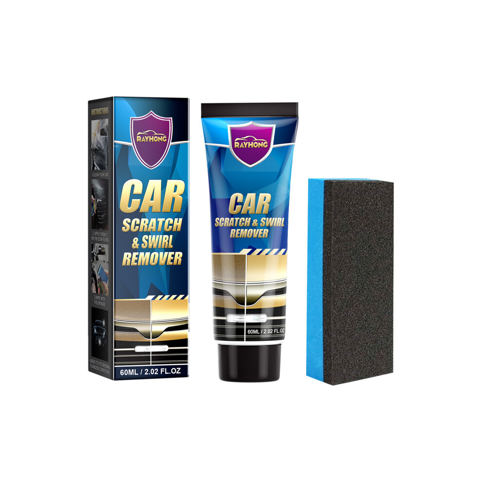(60Ml + Sponge (Boxed)) Car Scratch Repair Paste Car Maintenance And Renovation Paint Scratch Scratch Polishing Repair Paste 9381372510900