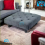 (Charcoal) Chesterfield Upholstered Chrome Stool 50x50x25cm 5
