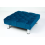 (Charcoal) Chesterfield Upholstered Chrome Stool 50x50x25cm 6