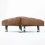(Charcoal) Chesterfield Upholstered Chrome Stool 50x50x25cm 9
