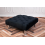 (Charcoal) Chesterfield Upholstered Chrome Stool 50x50x25cm 12