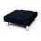(Cream) Chesterfield Upholstered Chrome Stool 50x50x25cm 7