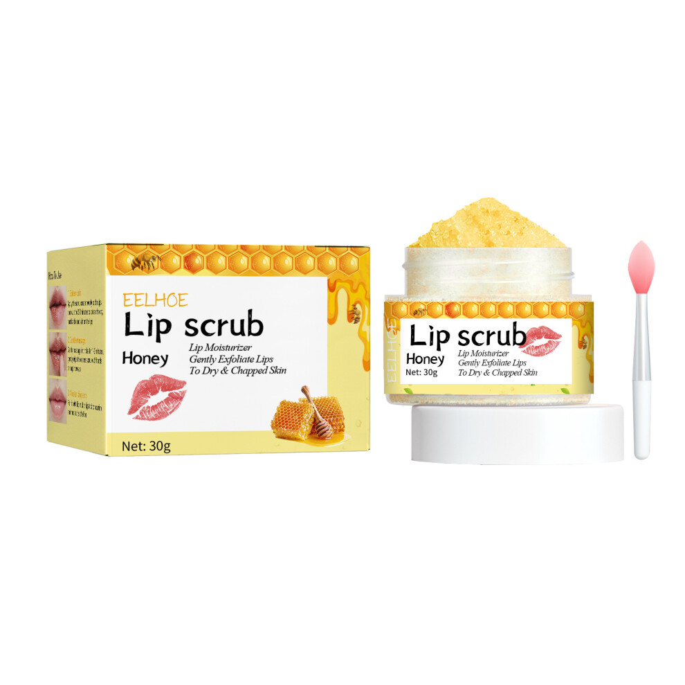 Bghone (Honey Flavor) Lip Scrub Moisturizes Lips, Prevents Chapped Lips, Moisturizes