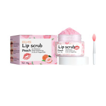 (Peach flavor) Lip Scrub Moisturizes Lips, Prevents Chapped Lips, Moisturizes