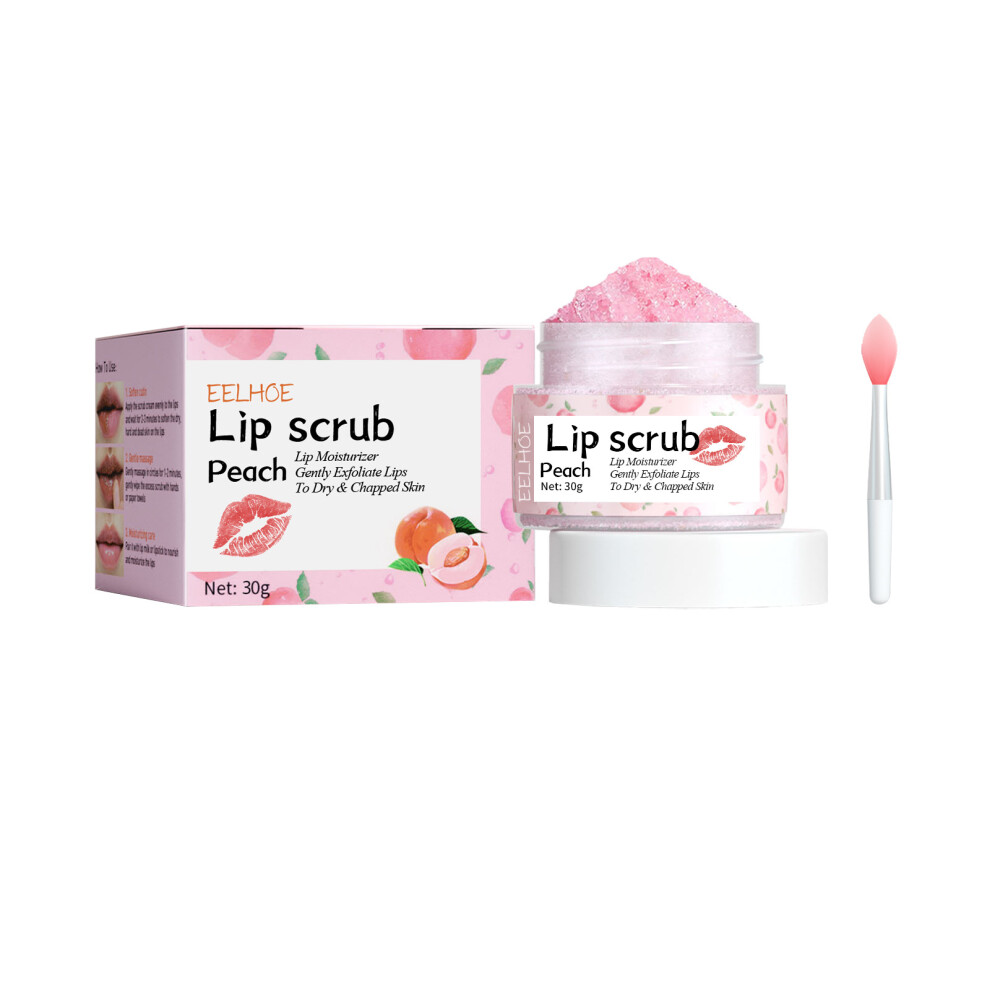 Bghone Peach ( Flavor) Lip Scrub Moisturizes Lips, Prevents Chapped Lips, Moisturizes