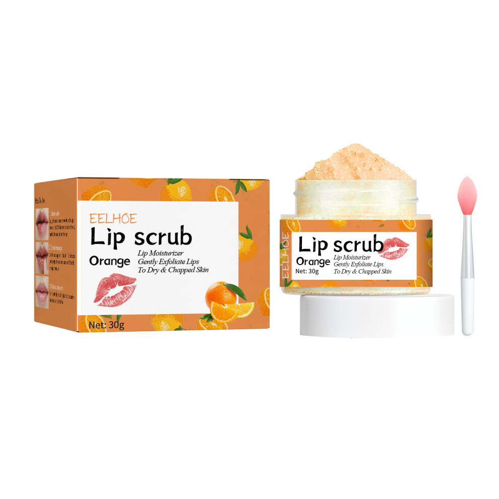 Bghone Orange ( Flavor) Lip Scrub Moisturizes Lips, Prevents Chapped Lips, Moisturizes