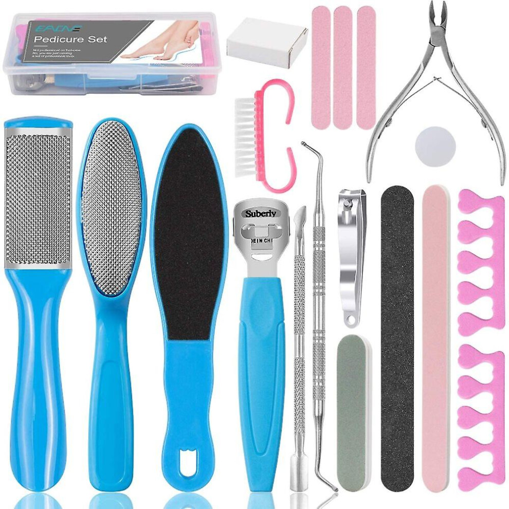 20 In 1 Professional Pedicure Tools Set, Foot Care Pedicure Kit