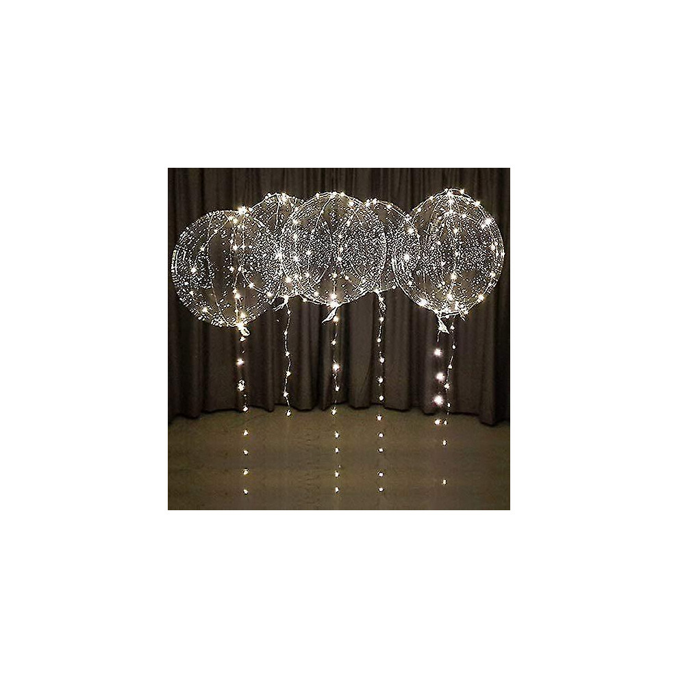 20 Pcs Birthday Balloons, Helium Balloons Led Balloons Colorful