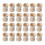 24 Pieces Of Wooden Shelf Egg Cup Egg Storage Rack Easter Egg Cup Household Use 1