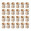 24 Pieces Of Wooden Shelf Egg Cup Egg Storage Rack Easter Egg Cup Household Use 3