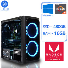 AMD Ryzen 5 5600G Gaming PC - 16GB DDR4 RAM / 480GB SSD / W11 Computer