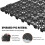 VEVOR Tapis de Drainage Modulaire VEVOR, 12 Pack 12" x 12" Tapis Interlockables en PVC 3