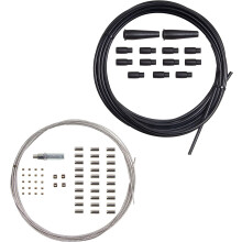 Motorcycle Universal Throttle Cable Repair Kit, Build Your Own Throttle Cable Kit, DIY Throttle Cable Compatible with ATV UTV Yamaha Honda BMW