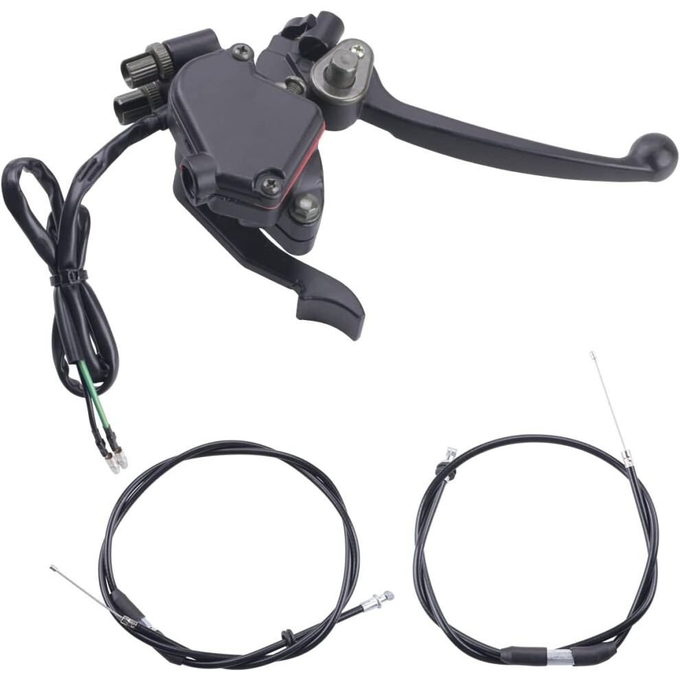 7/8'' Thumb Throttle With Dual Brake Lever Assy 50 & 90Cc Throttle Cable Compatible With 50Cc 90Cc 150Cc 250Cc Atv Quad Roketa Taotao Sunl Kazuma 6935462215492