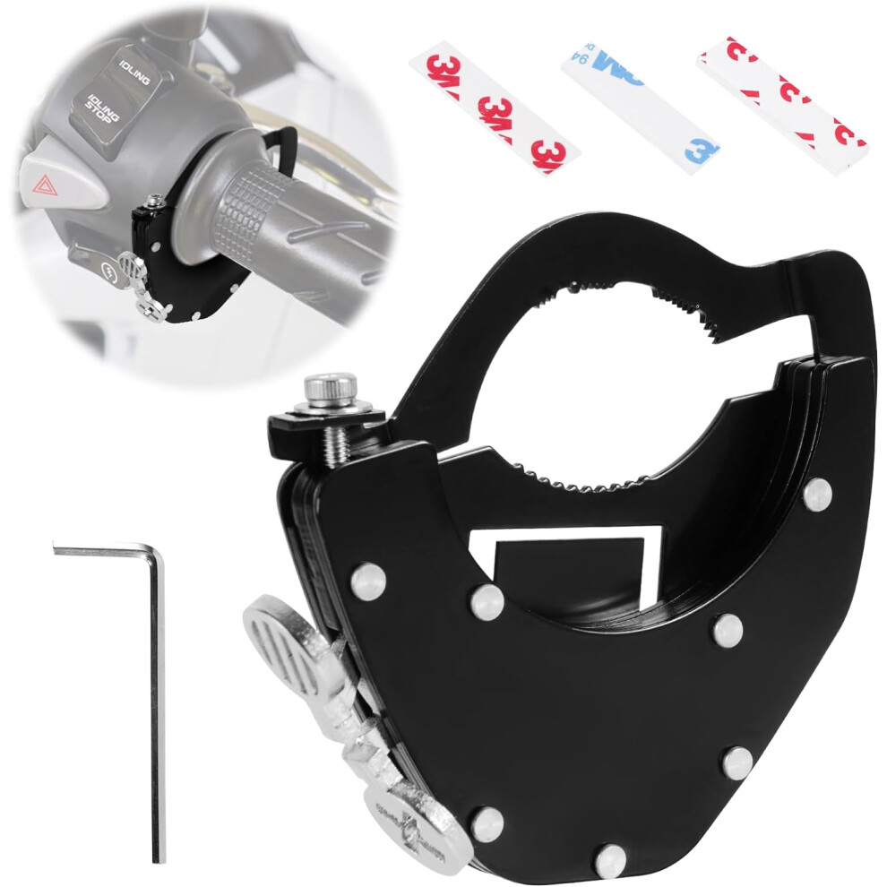 Motorcycle Throttle Lock, Universal Throttle Assist, Motorcycle Cruise Control Throttle Clamp, Rustproof And Weatherproof Adjustable Control Throttle 6935462215560