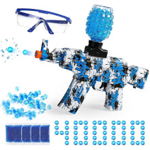 Electric Gel Ball Toy Gun Akm-47 Splash Ball Toy Gun Eco-friendly Gel Soft Toy Gun With 4000 Beads And Goggles Great For Shooting Team Activity Games