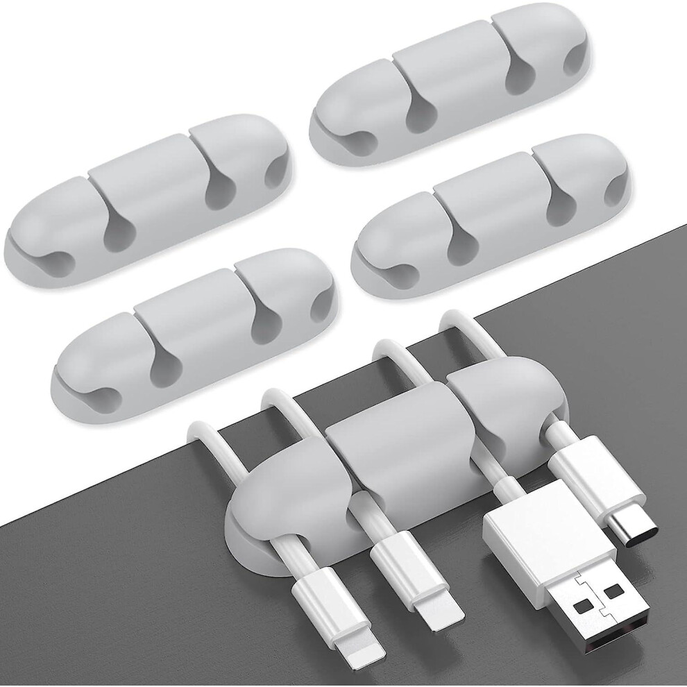 3 Pack Cord Holders For Desk, Strong Adhesive Cord Keeper Cable Clips Organnizer For Organizing Usb Cable/power Cord
