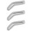 3x For Volvo S60 Left Seat Belt Retractor Guide Ring Belt Selector 1