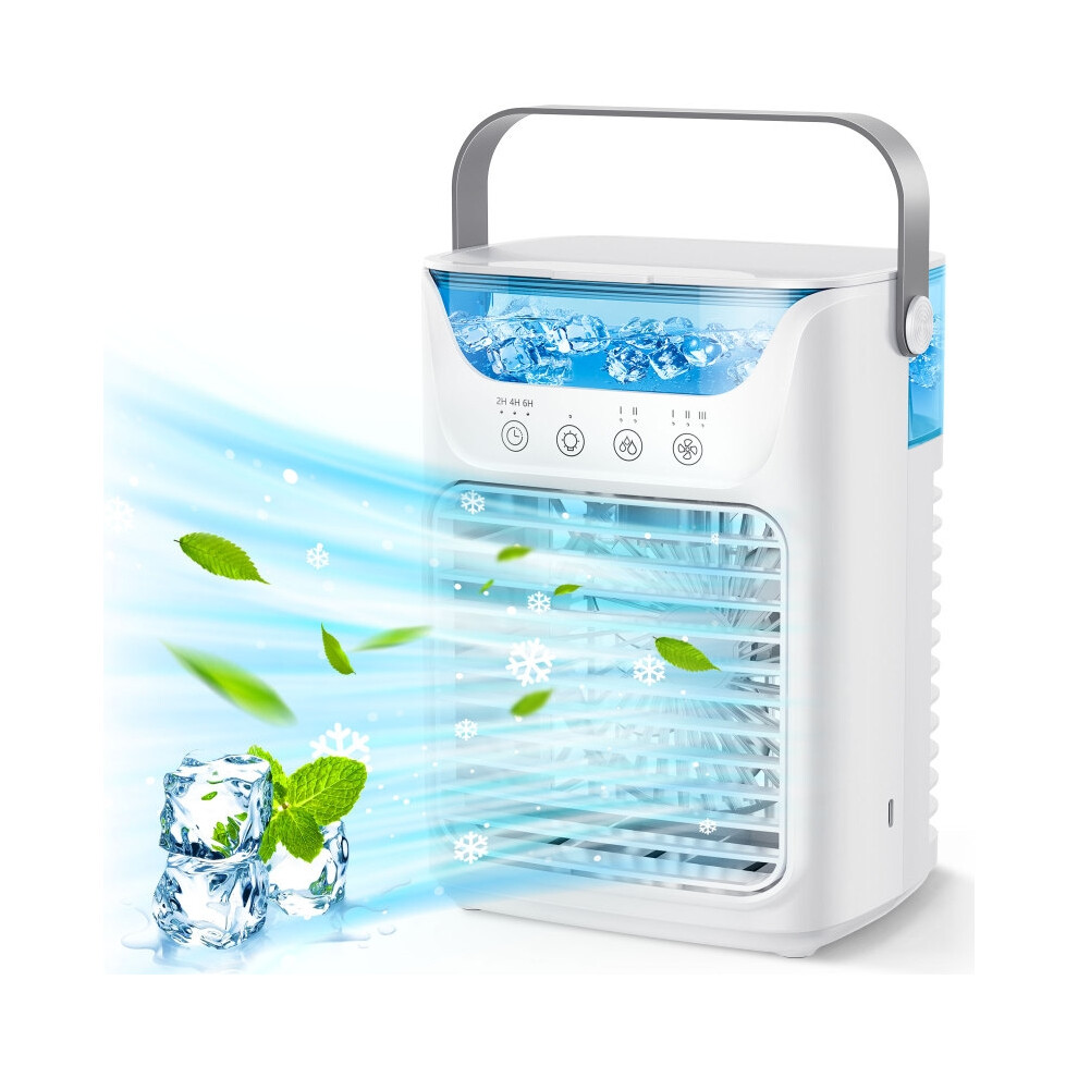 Portable Air Conditioners Fan Mini Air Conditioner With 3 Speeds Air Cooler With Humidifier For Room Bedroom Office Desk Durable