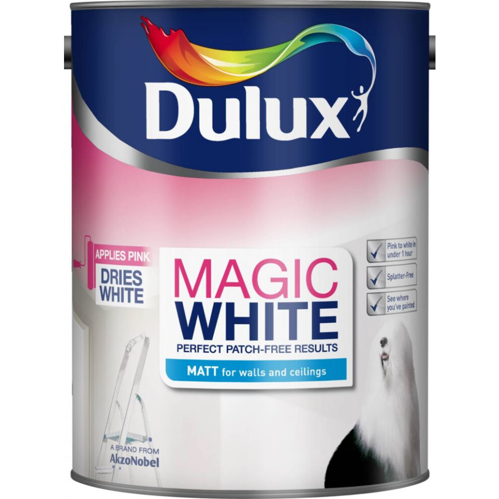 Dulux - Magic White Matt 5L - Pure Brilliant White
