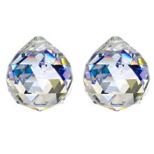 50mm Pack Of 2 Clear Large Crystal Glass Ball