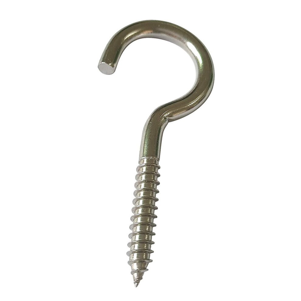 30 Pcs Stainless Steel (304) Screw-In Hooks 3 Sizes 40Mm 50Mm 65Mm Eyelet Screw Hooks Sturdy 6262875239280